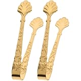 COLLBATH Kleiner Eiswürfelzange aus Edelstahl 2 Stück Kleine Rostfreie Dessert und Zuckerzange...