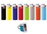 10 Stück Feuerzeuge Neutral mit Zündstein BIC Maxi J26