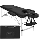 tectake Massageliege 2 Zonen, Massagetisch, Massageliege klappbar, höhenverstellbare Aluminium...