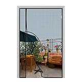 fowong VP Magnetische Fliegengitter-Tür 110x220 cm Neue Insektenschutz Tür, die linke oder rechte...