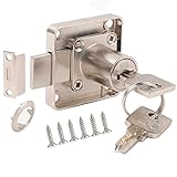 YOUTU® Möbelschloß Zylinder-Möbelschloss 22mm Schrankschloss Schloß Schrank Set, Schlosskörper...