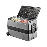 36L 50L 60L tragbarer Autokühlschrank Mini-Kühlschrank mit Gefrierfach mit Rad und Griff 12/24V DC...