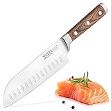 ZOLMER® Santoku Messer - Extra scharfes Küchenmesser - Allzweck Messer mit komfortablem Griff aus...