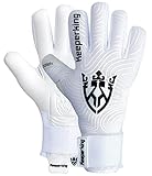 Keeperking Torwarthandschuhe für Erwachsene Fußballhandschuhe Herren Innennaht Profi Grip 4mm...