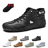 Orthopädische Echtleder Premium Barfußschuhe, Mivoxa Schuhe Leder Herren, Leichte Barfußschuhe...