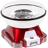 Gadgy Zuckerwattemaschine - Retro Cotton Candy Machine - Zuckerwatte Maschine mit Stäbchen und...