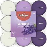 Bolsius - 18 Duft theelichter - Lavendel - Brenndauer von 3,5 Stunden - Durchmesser 38 mm –...