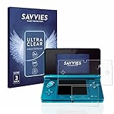 Savvies 6X Schutzfolie kompatibel mit Nintendo 3DS Displayschutz-Folie Ultra-Transparent