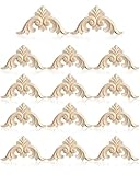 TPZORJX 14pcs Holz Geschnitzte Ecke Onlay Applique, Ornament Wandornamente Holz Applique, Lange...