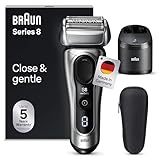 Braun Series 8 Rasierer Herren mit 4+1 Scherkopf, Elektrorasierer, Präzisions-Langhaarschneider,...