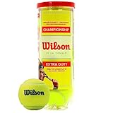 Wilson Tennisbälle Champ Extra Duty für alle Beläge, gelb, 3er Dose, WRT100101