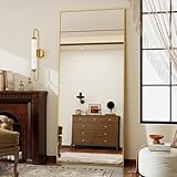 Koonmi 171 x 76 cm Standspiegel, robust Ganzkörperspiegel mit minimalistische schmaler...