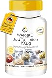 Jod Tabletten - 150µg Jod pro Tablette - 100 Tabletten - hochdosiert & vegan - aus Kaliumjodid |...