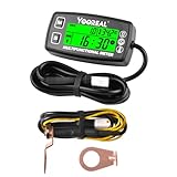 Yooreal Digitaler Betriebsstundenzähler und Drehzahlmesser, Motortemperaturanzeige,...