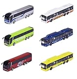 Majorette 212053159 City Bus – Spielzeugbus mit Freilauf und Federung, Metall-Karosserie, 13 cm...