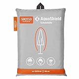 Siena Garden AquaShield Schirmschutzhülle, silber-grau, mit Active Air System, 165x35x165cm