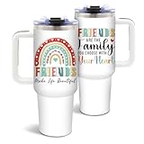DUUV Friends Make Life Beautiful Isolierbecher, 1,2 l, 2 Stück