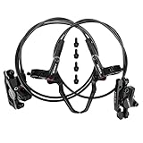 Vusddy Fahrrad Hydraulische Scheibenbremse Set, 1 Paar Aluminiumlegierung MTB Bremssättel...