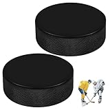 EIHI 2 Stück Übung Hockey Pucks,Erwachsenen Eishockey,3“ Durchmesser/ 1“ Dicke Eishockey Puck...