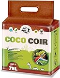Coco&Coir® 5KG(70L) Kokoserde, Kokosblumenerde, Kokospflanzerde, Kokos-Kompost, Blumenerde aus...