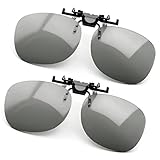 PRECORN 2er Set 3D Brille Clip-On für Brillenträger - Passive 3D-Brille für Cinema 3D kompatibel...