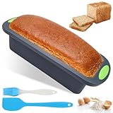 Silikon Brotbackform, Rechteckige Silikon Backform Box, Antihaftend & Flexible Brotform mit...