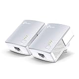 TP-Link Powerline Adapter Set TL-PA4010 KIT(600Mbit/s, 100Mbit/s-Ethernet-LAN, Plug&Play, Kompatibel...