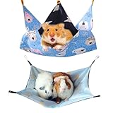 JSTHHTT Kleintierbetten - Kuschelhöhle Meerschweinchen, Hamster Hängematte, Chinchilla Zubehör -...