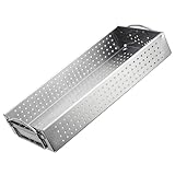 BESPORTBLE Edelstahl Besteckhalter Rechteckig mit Abflusslöchern Großer Küchenutensilien...