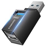 KiWiBiRD Mini USB-Hub mit Mehreren Anschlüssen 1x USB 3.0, 2X USB 2.0, USB Splitter Erweiterung...