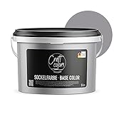 Sockelfarbe 5L Steingrau | hochwertige Farbe für Beton, Mauerwerk, Kellerwand, Fassade &...