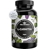 L-Carnitin 120 Kapseln - L-Carnitin-Tartrat in Premium Qualität – hochdosiert - vegan & ohne...