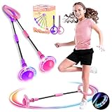 Swing Wheel mit Lichtrad,2 Stück Kinder Blinkender Springring,Kinder Blinkender Springring...