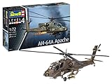 Revell 03824 AH-64A Apache Armee originalgetreuer Modellbausatz für Fortgeschrittene, unlackiert