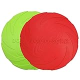 Vivifying Frisbee Hund, 2 Stück 18cm Hundefrisbee aus Natürlichem Kautschuk für Land und Wasser...