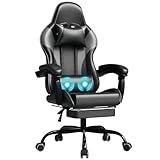 JUMMICO Gaming Stuhl, Schreibtischstuhl mit Massagefunktion,Bürostuhl Ergonomisch mit...