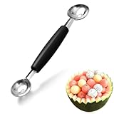 AFCJLTO 1 Stück Edelstahl Eisportionierer Melonenlöffel mit Doppelseitigem...