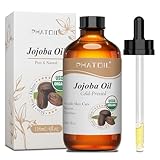 PHATOIL Jojobaöl Bio Kaltgepresst 118ML, Jojoba Oil USDA Organic 100% Rein Natürlich, Jojobaöl...