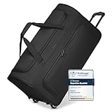 REDOLZ große L Trolley-Reisetasche mit Rollen 71 cm | 81 Liter | für Männer & Frauen (Duffle...