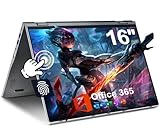 jumper Laptop, 16'' IPS FHD Touchscreen Laptop, 16GB DDR5 640GB Storage, Quad-Core N95(bis zu 3,4...