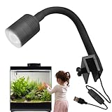 Deewar Kleines Clip-Licht für Aquarium, verstellbarer Clip, USB-Licht für Aquarium, flexible...