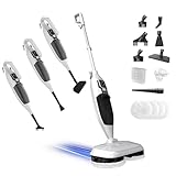 Torder 2-in-1 Dampfreiniger Mop mit 13 Zubehörteilen, Hochtemperaturdampf, 4 Mikrofaser-Ersatzpads,...