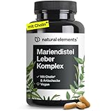 Mariendistel Leber Komplex - 120 Kapseln - mit Mariendistel, Cholin, Artischockenextrakt, Curcuma &...