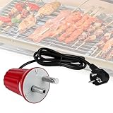 EXLECO Grillmotor Elektromotor Grill Barbecue Rotisserie-Motor ABS DC 220V-240V Regelbar Outdoor BBQ...