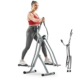 Sunny Health & Fitness Air Walk Crosstrainer für Zuhause, Gelenkschonender Klappbarer Elliptical...