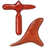 Guador Wooden Neck Massager,2 Pcs Wooden Knobble Massager Triangle Wing Shape Massager Vietnam...