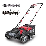 Scheppach Elektro Vertikutierer SC32 | 1500W Leistung | Arbeitsbreite 32cm | Fangkorb 30 L | 4-fache...