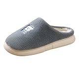 Woaikeyu Hausschuhe für Herren, Haus, Winter, warm, Baumwolle, Hausschuhe, Winter, Haus, Baumwolle,...