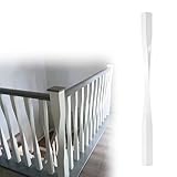 Blazea Treppengeländer Innen Dachbodengeländer für Innentreppen, Holztreppenspindelpfosten mit...