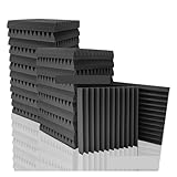 YXINAER Akustikschaumstoff 6-24 Pack Studio Acoustic Foam Music Studio Soundproof Sheet Noise...